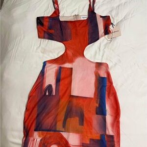 Brand new Superdown Abstract Red Dress